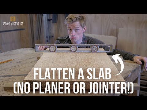 How to Flatten a Slab WITHOUT a Planer or Jointer