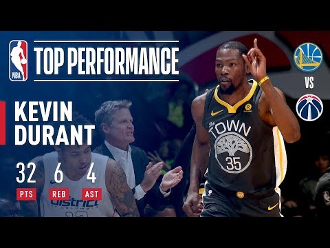 Kevin Durant Drops a Game-High 32 Pts vs. His Hometown Wizards | February 28, 2018