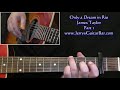 James Taylor Only a Dream in Rio Intro Guitar Lesson