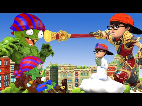 Nick Transform NickWukong protect city vs Giant Zombie - Scary teacher 3D Funny Cartoon Story