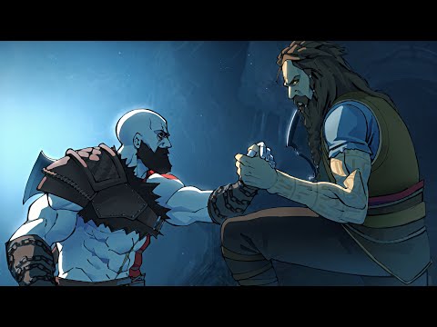 Kratos and Tyr VS Alfheim In God Of War Ragnarok...