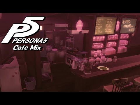 Persona 5 Jazz Cafe Mix (w/ Cafe & Rain Ambience)