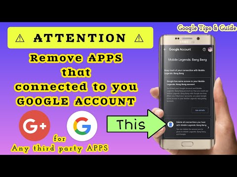 Paano tanggalin ang mga APPS na naka connect sa GOOGLE ACCOUNT
