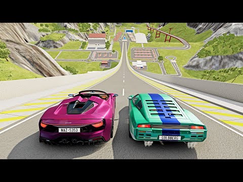 High Speed & Big Ramp Jumps with Expensive Cars #51 - BeamNG Drive | HanoverDrive