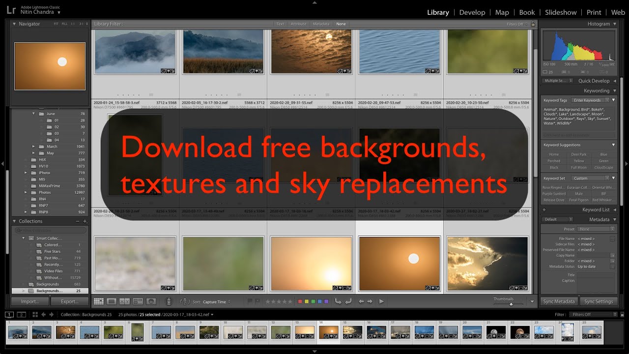 Download free backgrounds, textures and sky replacements!