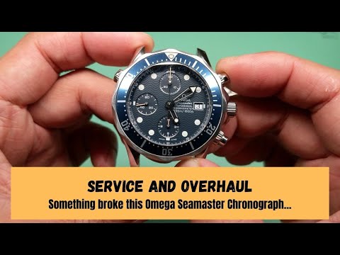 Omega Diver 300M Seamaster Chronograph overhaul and restoration