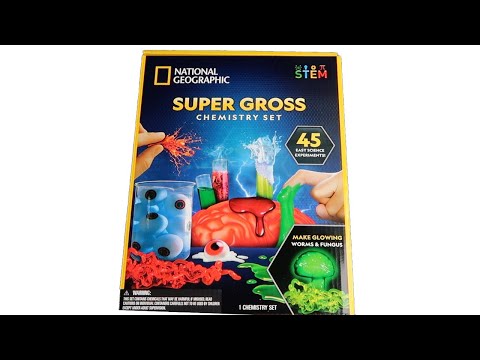 NATIONAL GEOGRAPHIC Completely Gross Chemistry Set Science & Nature for Ages 8 to 11 video review thumbnail