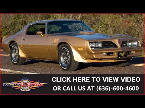 1978 Pontiac Firebird Trans Am 6.6 || SOLD
