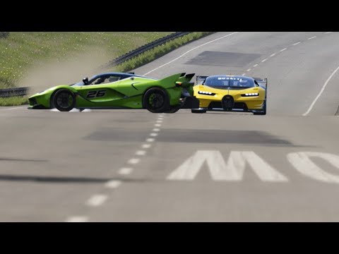 Bugatti Vision GT vs Ferrari FXX-K at Highlands