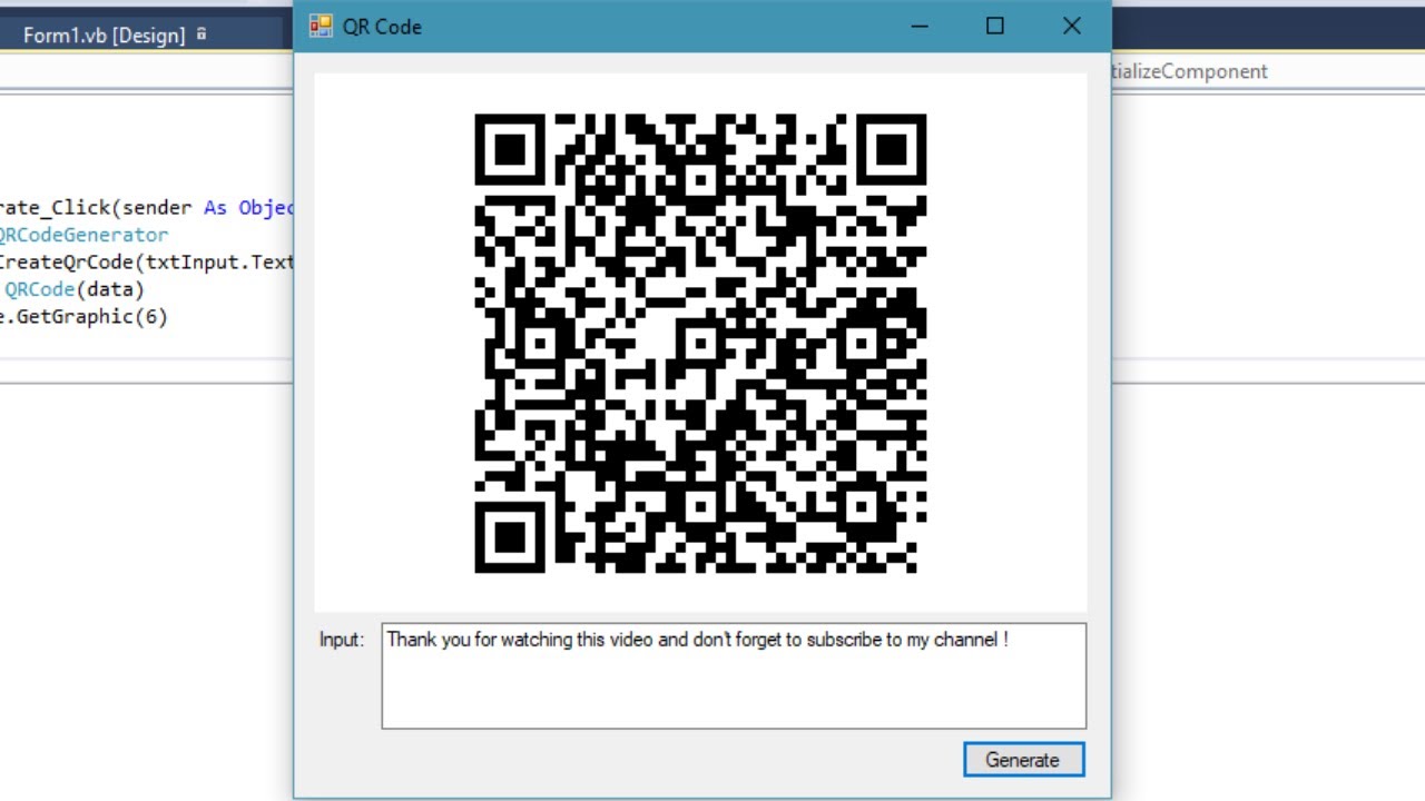 VB.NET Tutorial - Generate QR Code | FoxLearn
