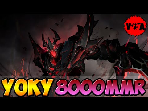 Dota 2 - Yoky- 8000 MMR Plays Shadow Fiend  vol #1 - Ranked Match