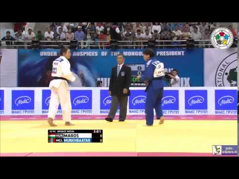 Judo 2014 Grand Prix Ulaanbaatar: Maros (HUN) - Munkhbaatar (MGL) [-52kg] bronze