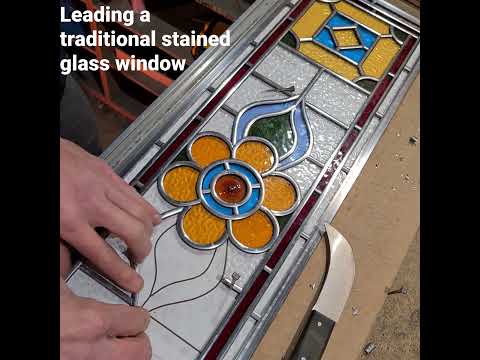 Leading a traditional stained glass window