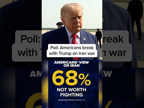 Poll: Americans break with Trump on Iran war