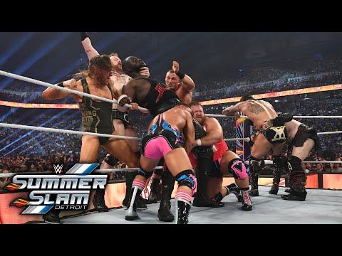 Eight Superstars team up to eliminate Omos: SummerSlam 2023 Highlights