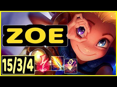 ZOE VS AZIR - 15/3/4 KDA MID GAMEPLAY