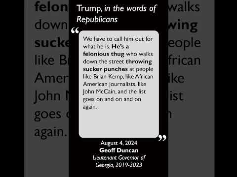 Trump, in the words of Republicans - Geoff Duncan #trump #truth #quote