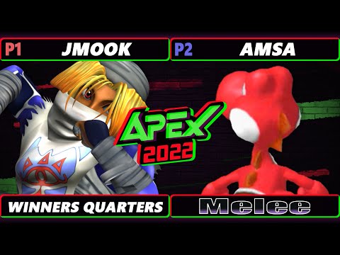 Apex 2022 Winners Quarters - Jmook (Sheik) Vs. aMSa (Yoshi) SSBM Melee Tournament