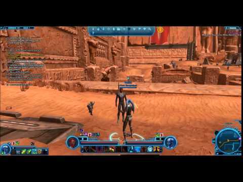 SWTOR Sith warrior punishing Vette.