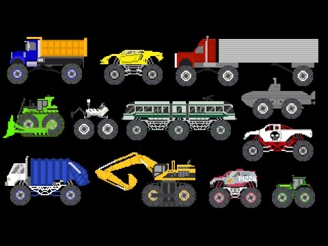 Monster Vehicles 2 - Monster Construction & Street Vehicles - The Kids' Picture Show