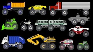 Download the video "Monster Vehicles 2 - Monster Construction & Street Vehicles - The Kids' Picture Show"