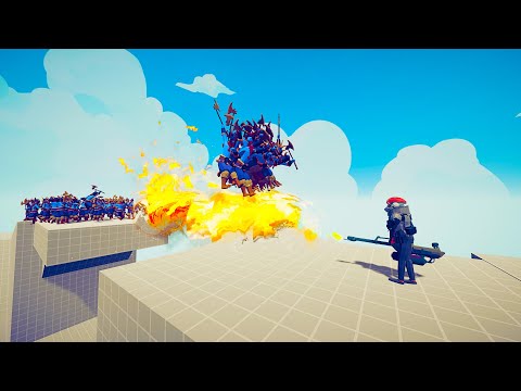 Hot Battle FLAMETHROWER vs UNITS | Totally Accurate Battle Simulator