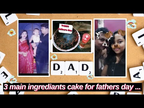 3 ingredient cake without oven // father's day special // Dixita Das // Rainbow Bliss 🌈