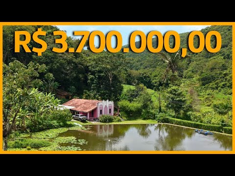Esse sítio tem água mineral própria e lago em 31 hectares!