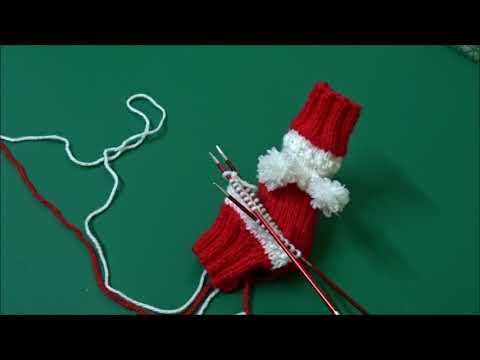 🧦 Schneeflocken - Socken stricken - Rund stricken