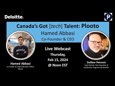 conversation with Hamed Abbasi, co-founder and CEO of Plooto