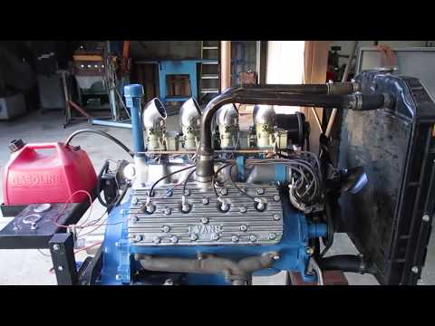 304 CID Flathead Ford V8 Running 4x2 8BA Stroker Engine EVENS Weiand