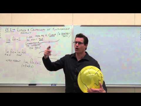 Calculus 3 Lecture 13.2:  Limits and Continuity of Multivariable Functions (with Squeeze Th.)