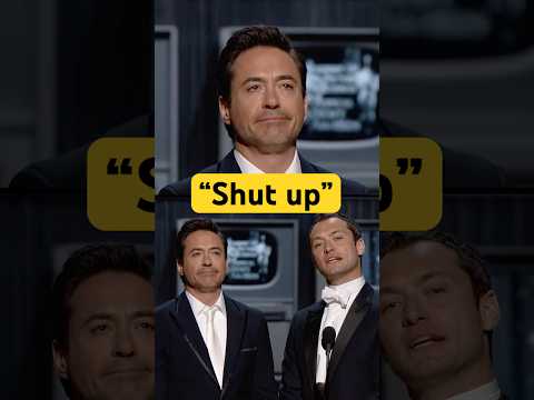 Jude Law Calls Out Robert Downey Jr at 83rd #Oscars #shorts