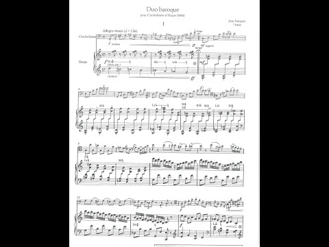 Jean Françaix – Duo baroque (contrebasse & harpe)