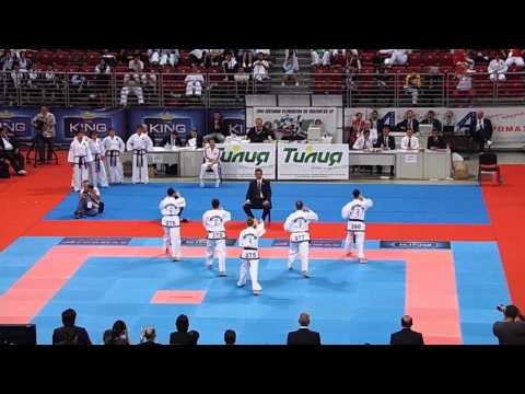 DPR Korea v Russia Female Team Pattern Final. 2013 ITF World Championships