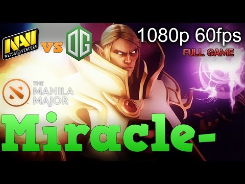 Miracle- Dota 2 Invoker #1: ez mid vs Na`Vi Dendi. Full game. KDA 17-0-5