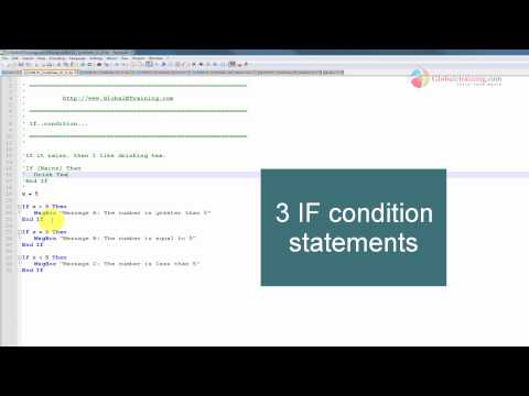 Vbscript Conditional Statements