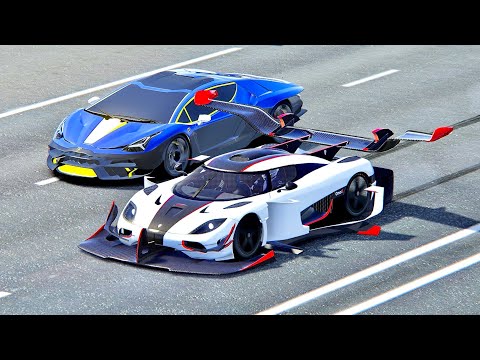 Koenigsegg One GTR vs Lamborghini Centenario GTR - Drag Race