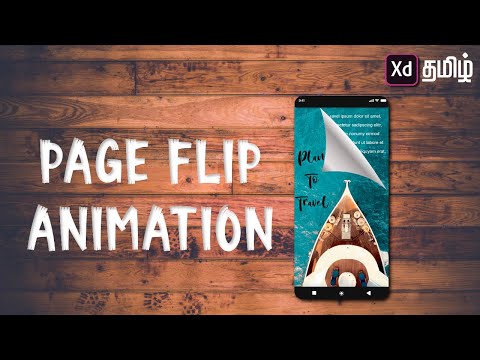 Page flip animation in xd | Tamil | Adobe XD Advanced Animation tutorial | Krish Creation