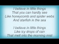 Sesame Street Little Things Lyrics