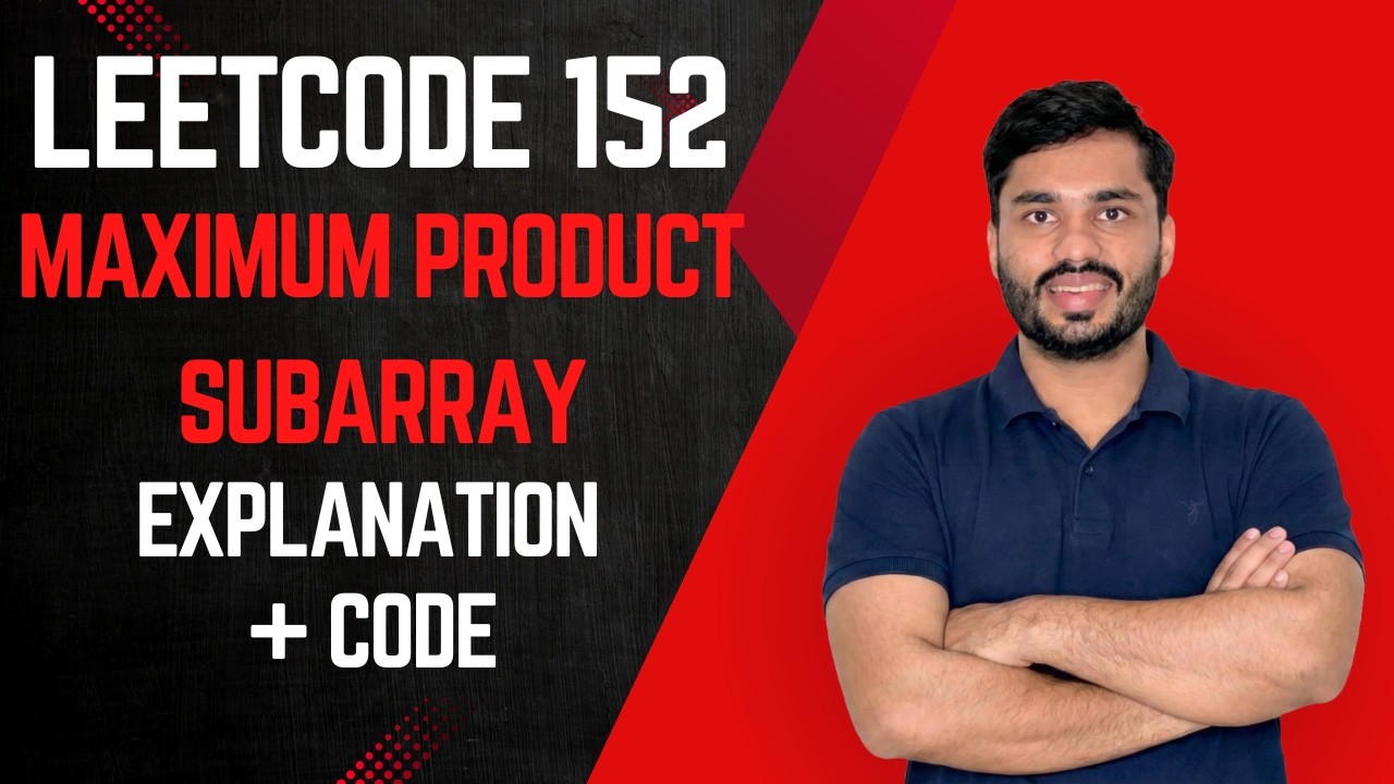 LeetCode 152 Maximum Product Subarray explained