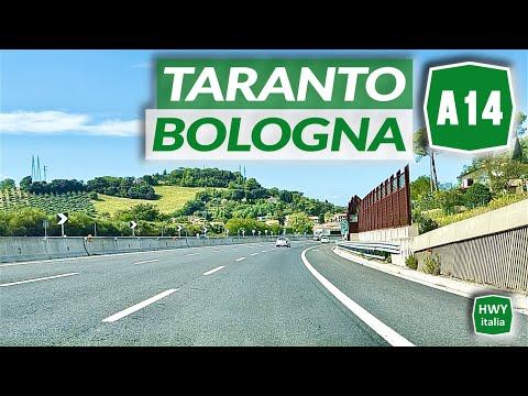 A14 Autostrada Adriatica | TARANTO - BOLOGNA | Percorso completo