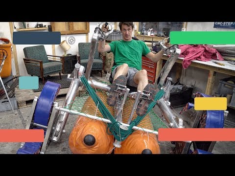 Unser pedalbetriebenes Alaska-Amphibienfahrzeug hat jetzt Schwimmkörper – Der #HoepnerVlog 08