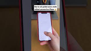 Exit Guided Access without Passcode on iPhone