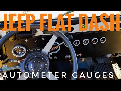 Jeep Flat Dash Autometer Gauges