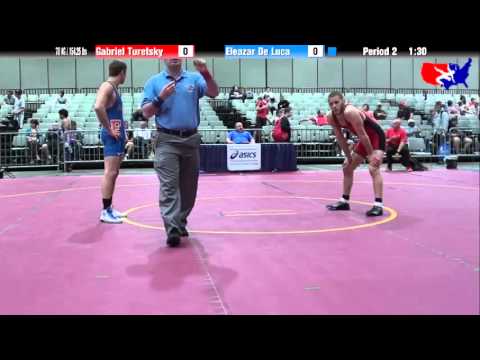 Gabriel Turetsky vs. Eleazar De Luca at 2013 Junior Nationals - FILA - FS