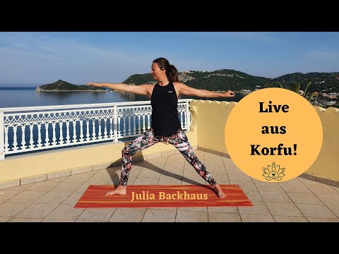 Yoga Live aus Korfu mit Julia Backhaus!