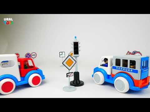 Игрушечный механический Светофор Форма С-157-Ф / 23 см.