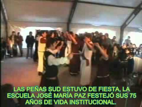 LAS PEÑAS SUD ESTUVO DE FIESTA, LA ESCUELA JOSÉ MARÍA PAZ FESTEJÓ SUS 75 AÑOS DE VIDA INSTITUCIONAL  