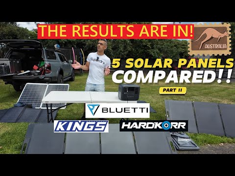 Solar Panel Mega Test Part 2! - Adventure Kings V Hardkorr V Bluetti